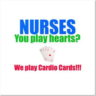 Nurse humor--Nurses play cards Posters and Art